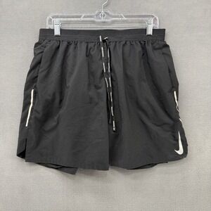 Nike Challenger Dri-FIT Running Shorts Mens XL Black Reflective Pockets